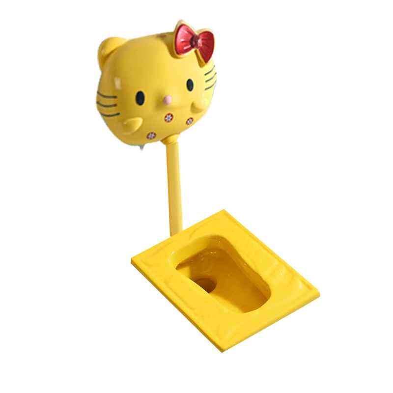 儿童彩色陶瓷蹲便器 蹲厕 幼儿园蹲便池卫生间 蹲坑式便盆大便器