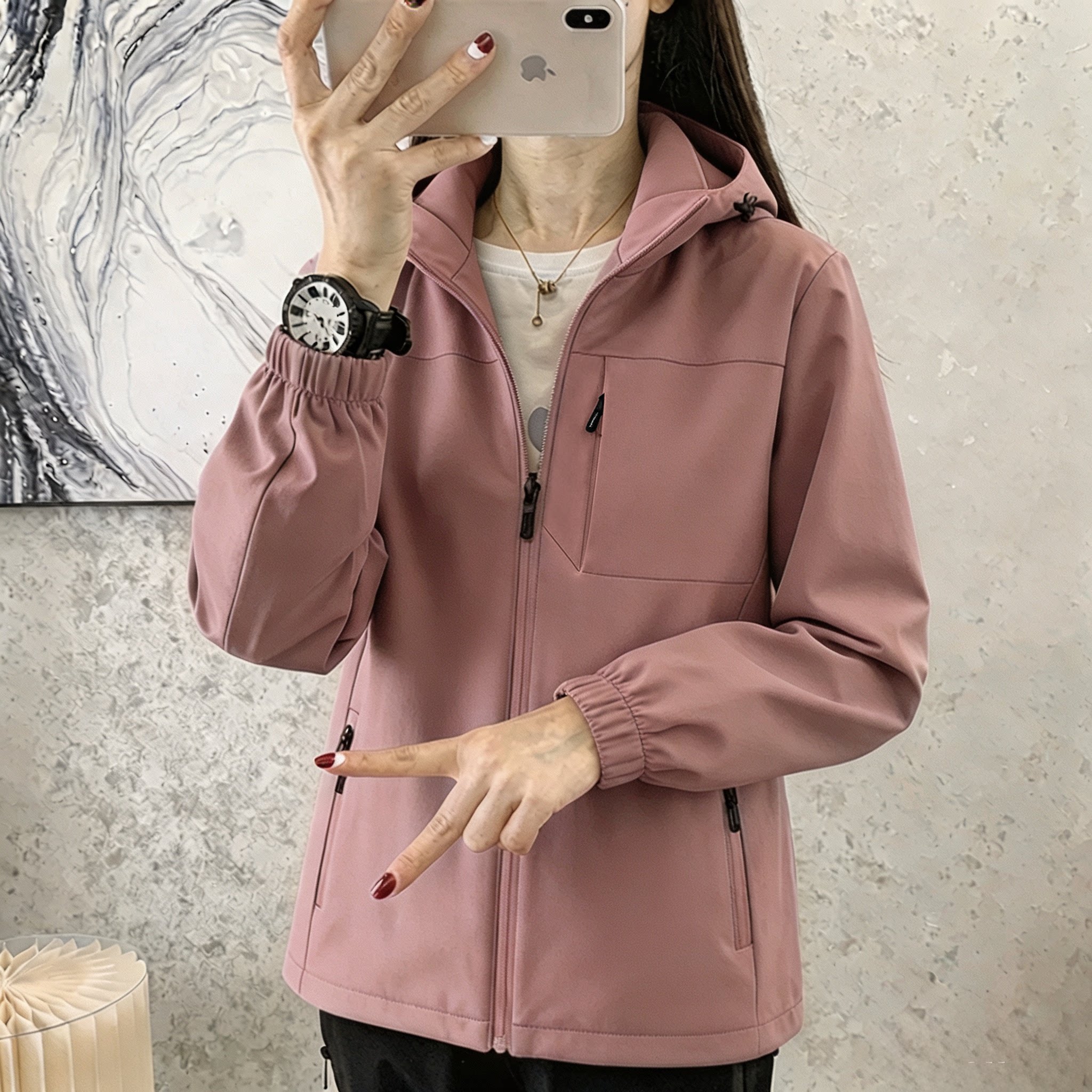 经典百搭保暖冲锋衣春秋冬男女风衣品牌潮流时尚休闲外套防雨棉衣