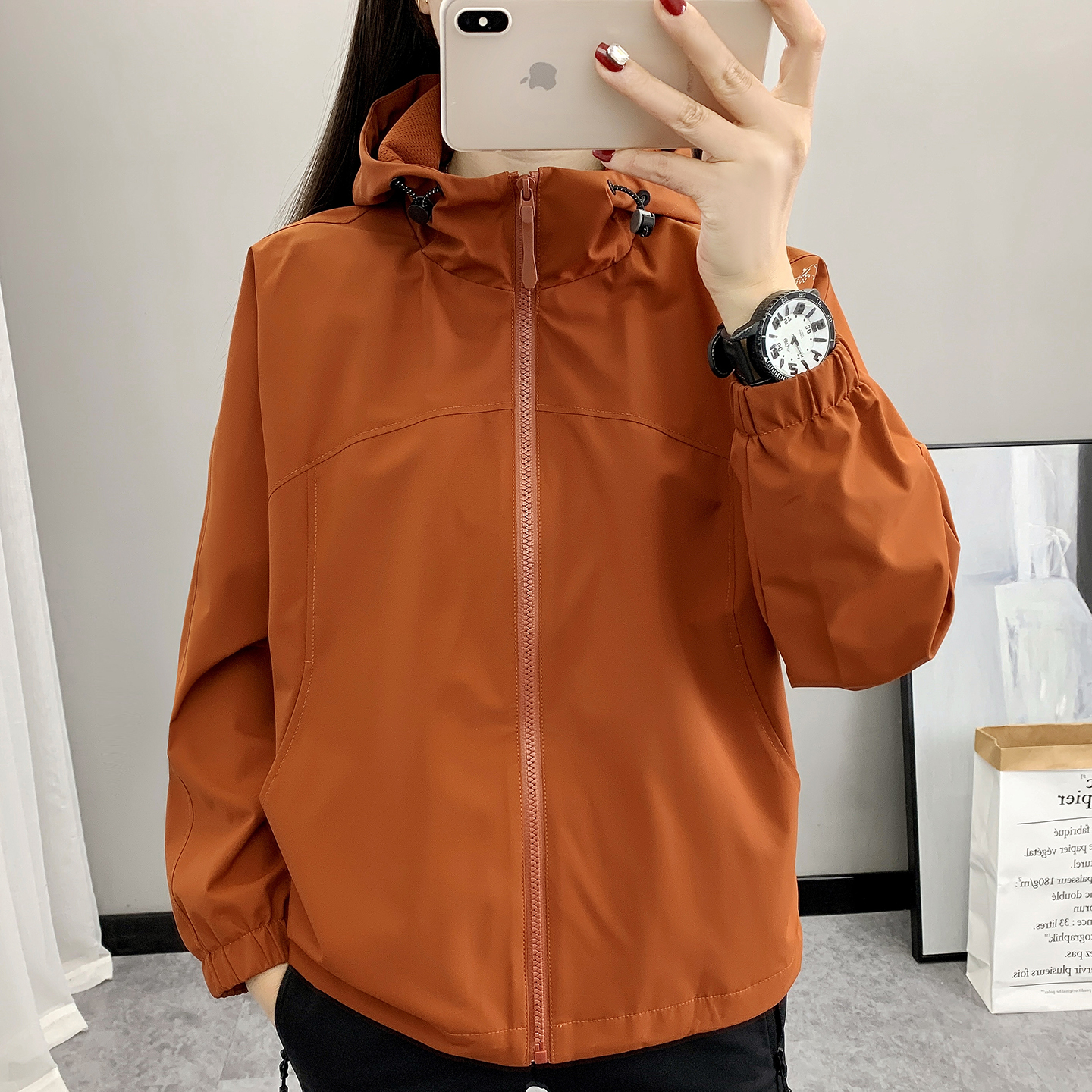 秋冬季新款冲锋衣女户外防风防水