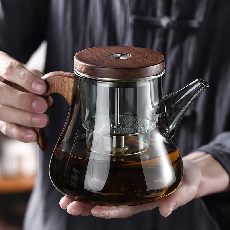 玻璃泡茶杯飘逸杯泡茶壶家用耐高温茶水分离带盖子大容量办公室男