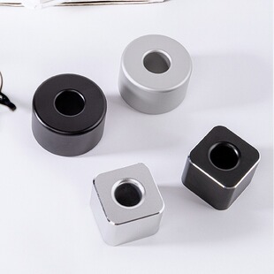 金属笔座高端简约单支铝合金创意笔座上班族办公桌面笔座装饰摆件