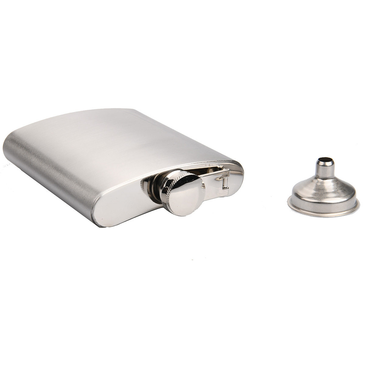 男士酒壶便携式户外随身7盎司不锈钢酒壶家商用带小漏斗121g