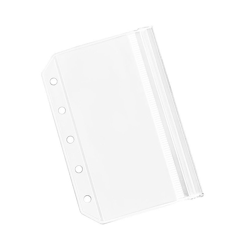 M5拉链袋PVC透明袋M5收纳文件袋资料袋记事本子名片册M5活页袋子