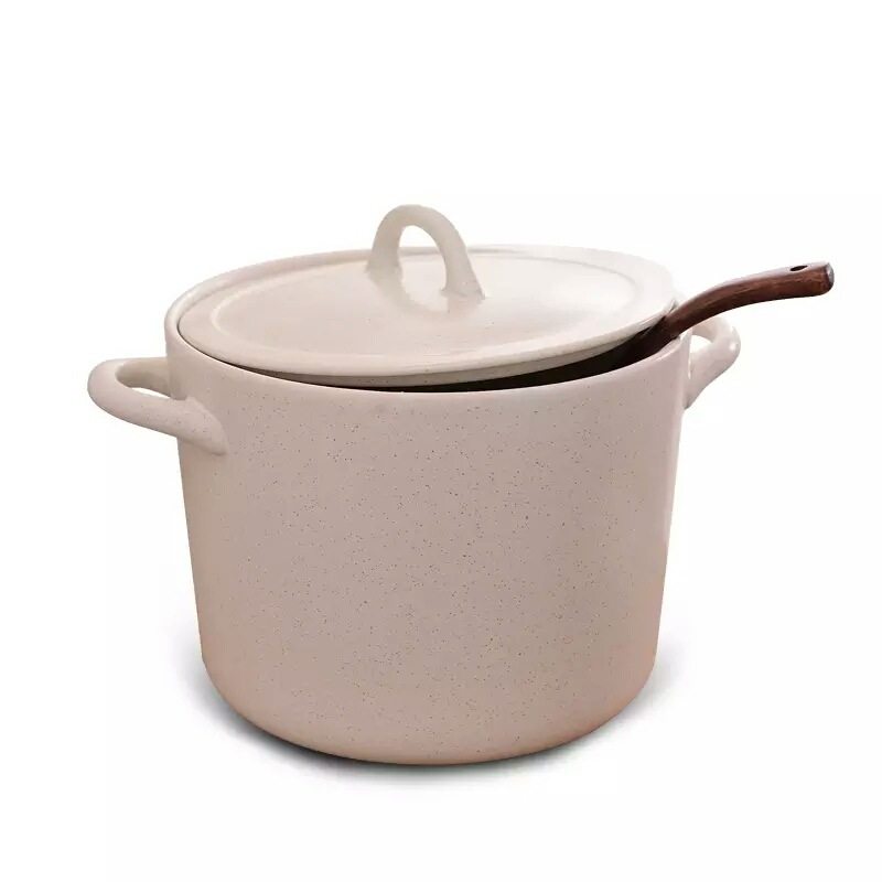 糖水砂锅 8L创意桶型锅超大容量 明火耐高温酒店家用炖汤锅