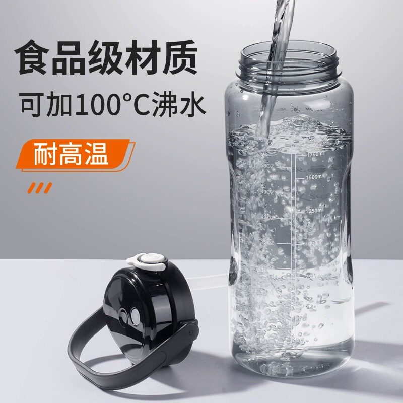 夏季大容量塑料水杯吸管太空杯食品级PC材质塑料杯便携耐高温杯子图片