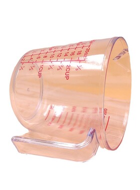 大眼睛600ml量杯 带刻度透明塑料量筒计量杯厨房称量烘焙工具