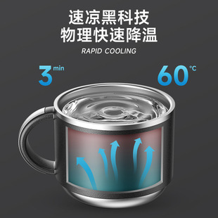 男款高颜值水杯大容量显温闷茶壶316全钢保温杯茶水分离礼品水壶