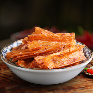 文杰手撕豆皮真空装500g 湖南特产 辣条辣片零食小吃网红休闲特惠