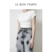 修身 圆领c800989 夏季 女士t恤上衣短袖 BON TEMPS