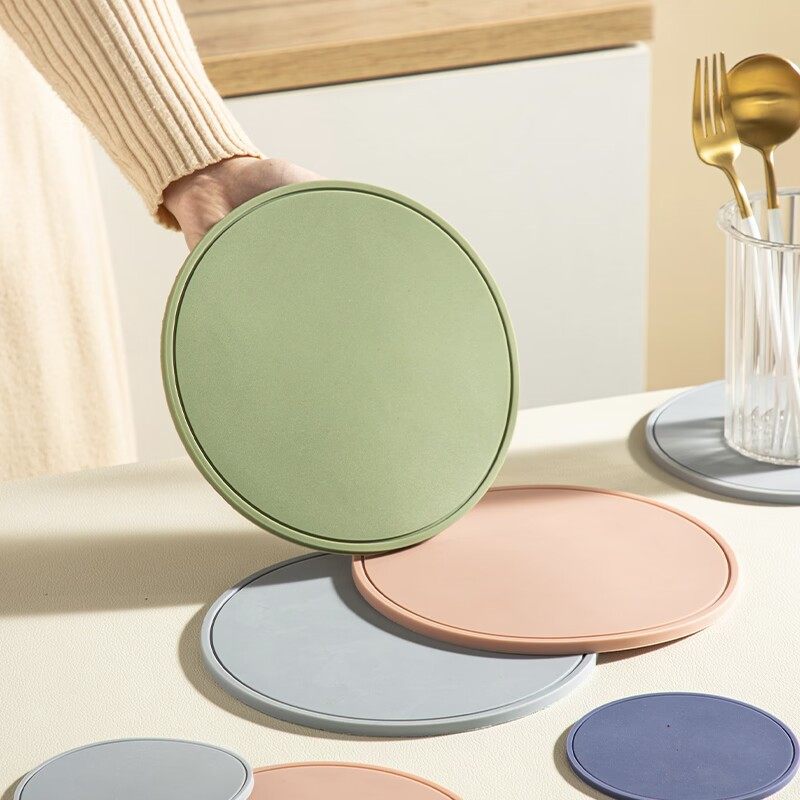 隔热垫圆形加厚矽胶碗盘垫子象厨家用防烫简约餐桌垫杯垫砂锅垫