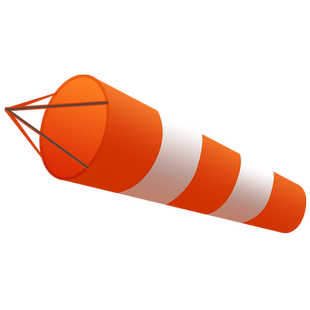 反光风向袋夜光气象风向标荧光小风速化工厂安检验厂风速仪屋顶用