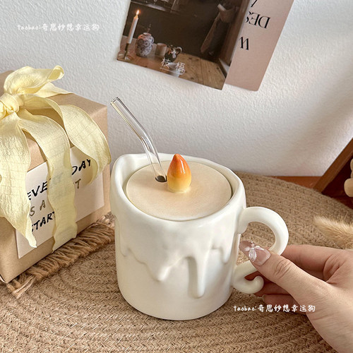 高级感蜡烛马克杯原创设计伴手礼