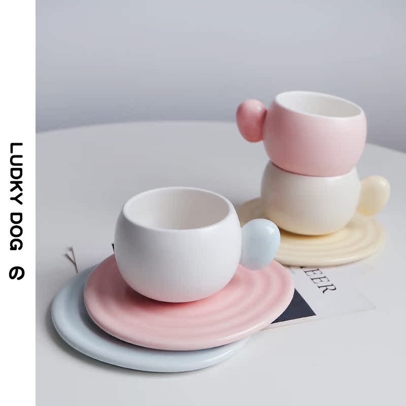 小容量咖啡杯女士简约精致高颜值