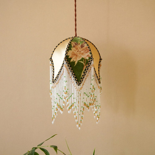 物几空间新中式美式法式复古轻奢设计款卧室床头氛围布艺台灯吊灯