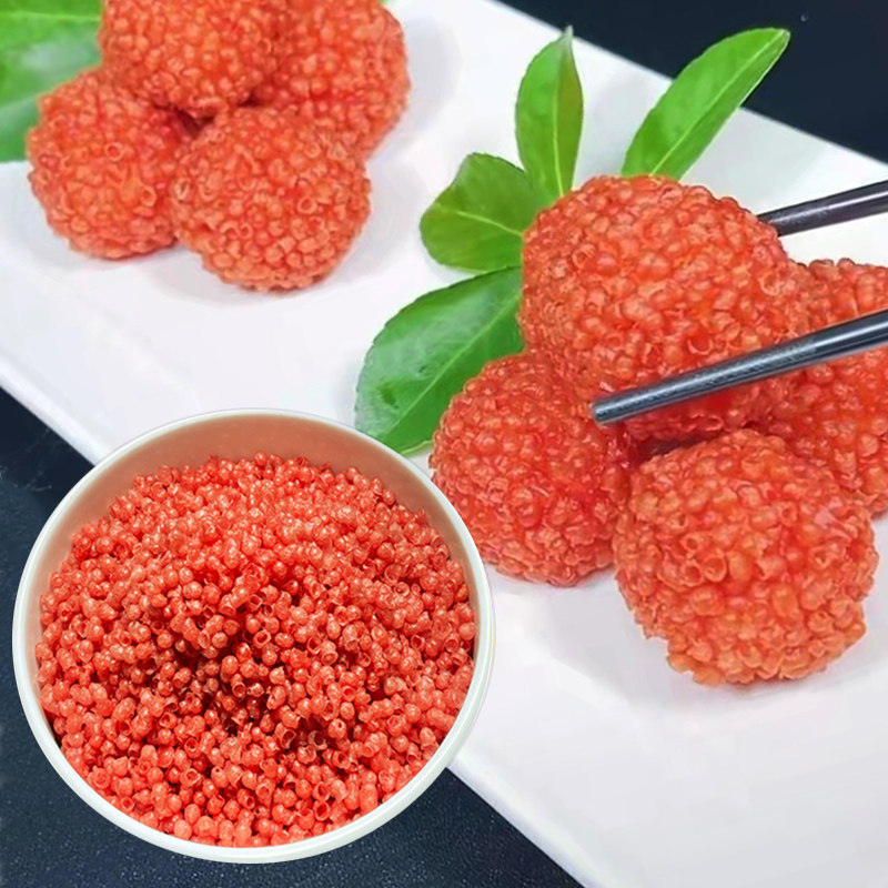 包邮红色脆花粒可油炸应用红尘妃子笑荔枝虾球烘焙原料餐饮配料