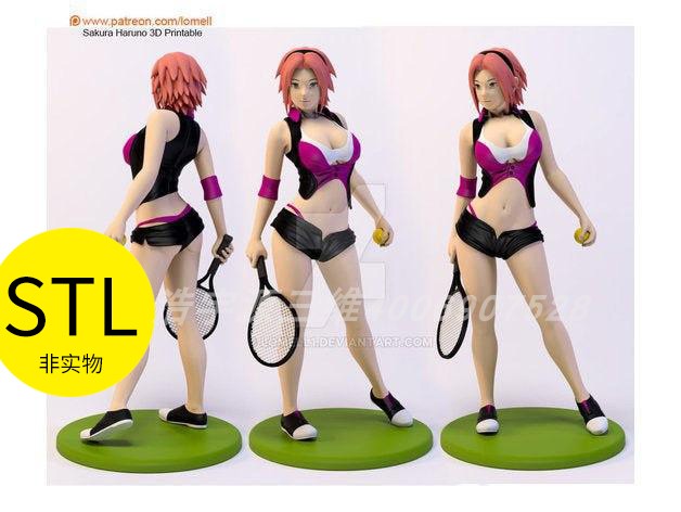 火影忍者小樱3D打印stl文件图纸素材