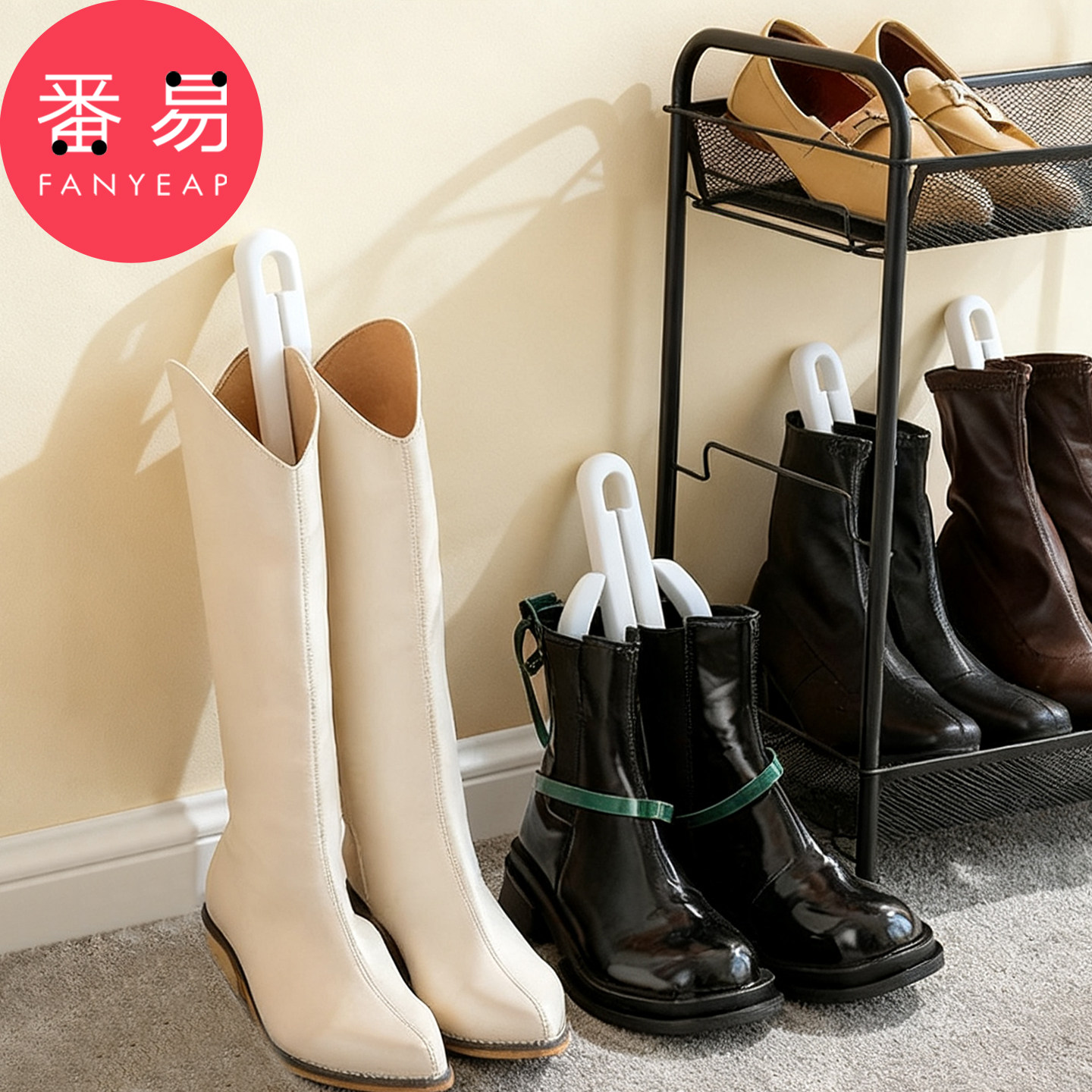 鞋撑/靴子A1pq808-折叠长靴鞋撑防倒防变形中高筒女靴固定支撑架