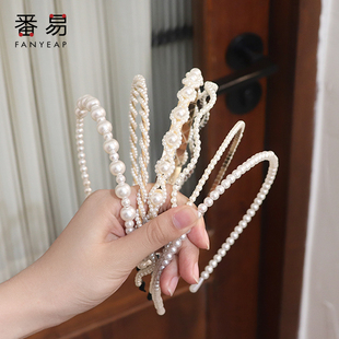 pq801_珍珠发箍夏季 超仙森系头箍仙气发饰发卡 小仙女复古法式