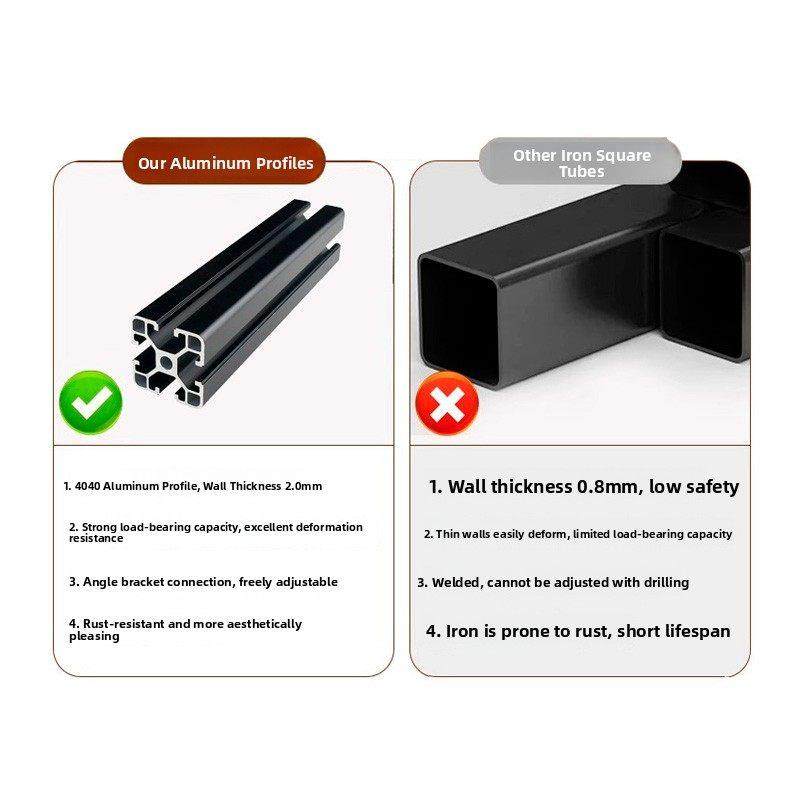 鱼缸架铝型材铝合金框架定制组装铝型材DIY简单柜鱼缸架水族馆架