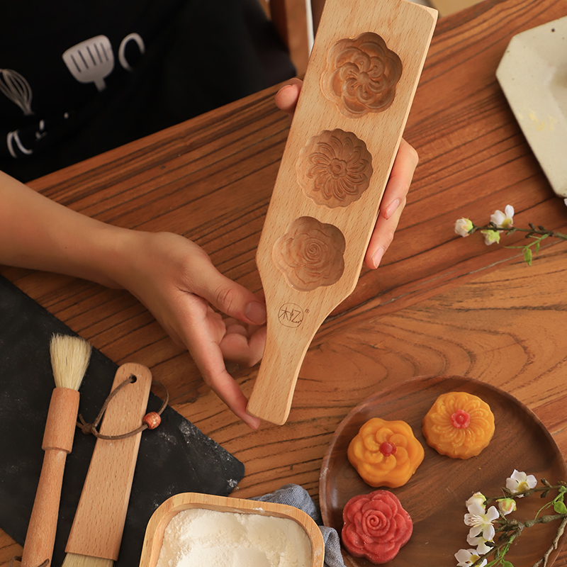 木忆糕模立体加深玫瑰花型花型绿豆糕南瓜饼木质烘焙糕点模具|ruв категории кухня/посуда, барбекю/выпечка утварь, выпечка diy приборов, выпечка плесень - от Buy2taobao.com для оказания профессиональной услуги покупки агента Taobao