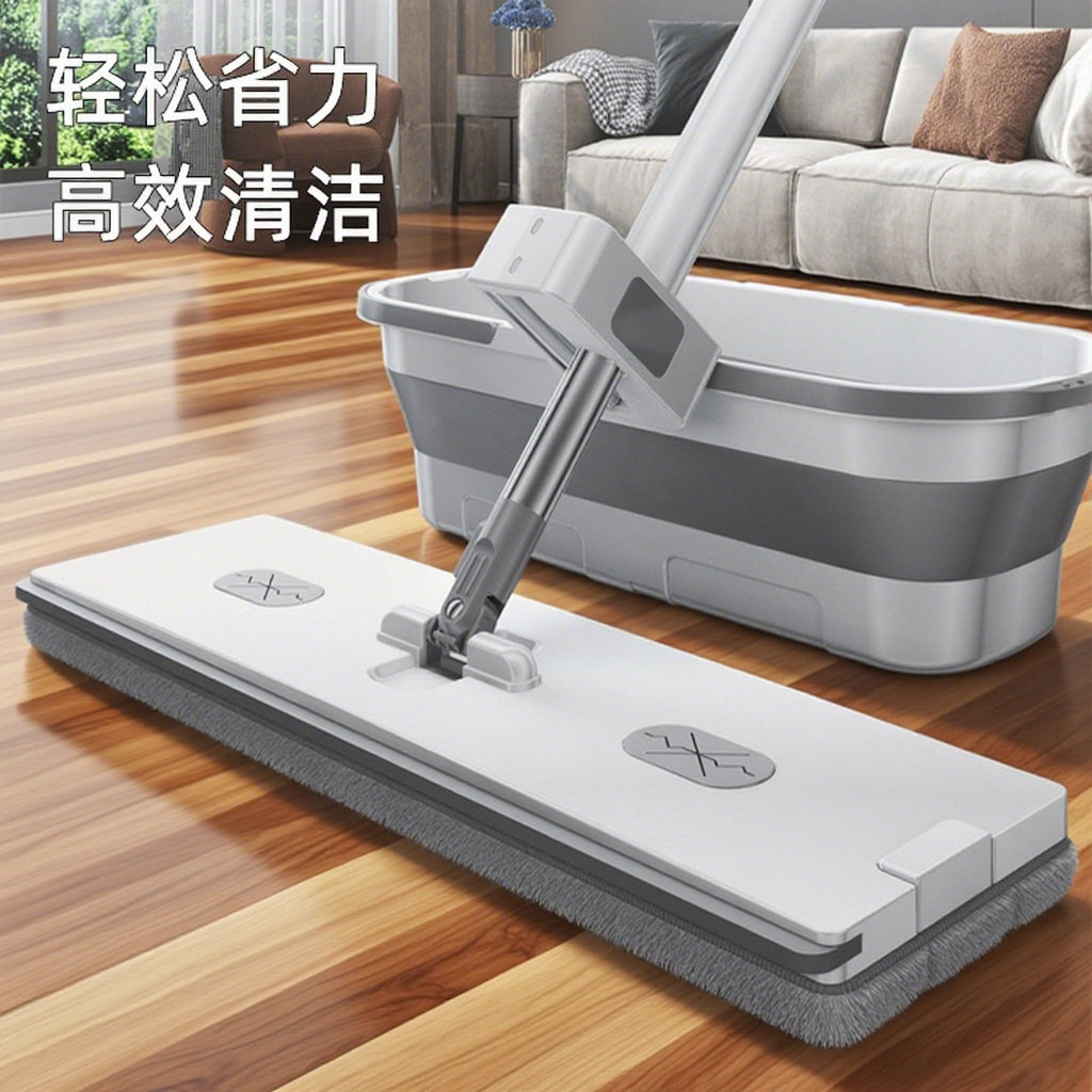 平板拖把带桶自动脱水省事不脏手加粗厚实杆吸水布居家一拖净