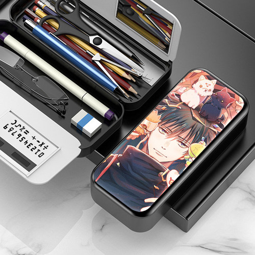 咒术回战伏黑惠文具盒多功能大容量笔袋小学生高颜值帅气铅笔盒
