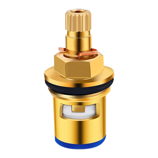 水龙头阀芯配件全铜单冷热通用止水角阀水笼头伐芯维修把手不锈钢