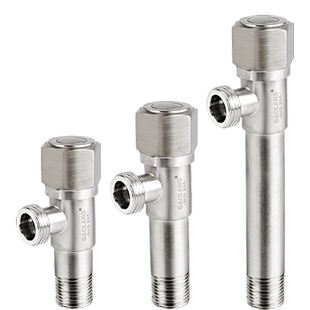 加长不锈钢三角阀家用热水器4分马桶冷热水管阀门304开关角阀加厚