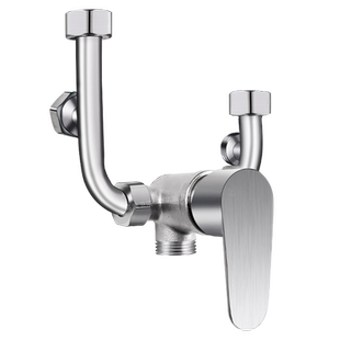 浴室恒温混水阀冷热淋浴水龙头电热水器配件花洒开关不锈钢U型阀