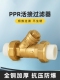PPR过滤器Y型大体PE黄铜加厚20 32过滤水管接头配件4分6分加厚