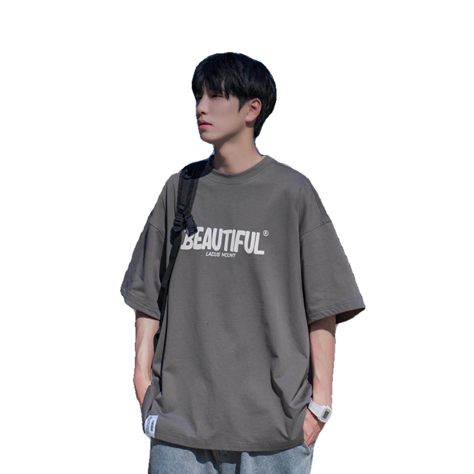 重磅纯棉短袖t恤男夏季薄款2026新款美式时尚潮牌体恤潮流上衣潮