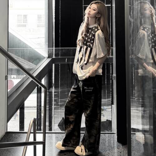 Pioneer 101美式街头涂鸦印花纯棉短袖T恤宽松百搭泽西风上衣男女