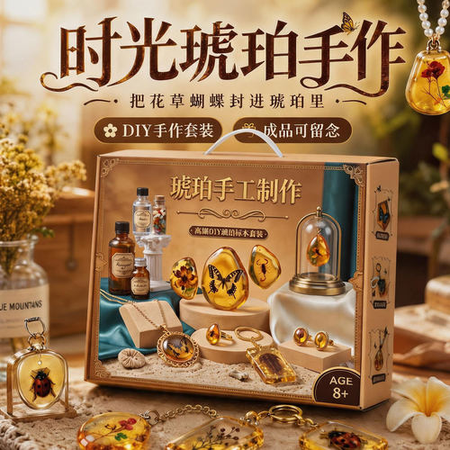 【万人选购】琥珀手作坊手工diy