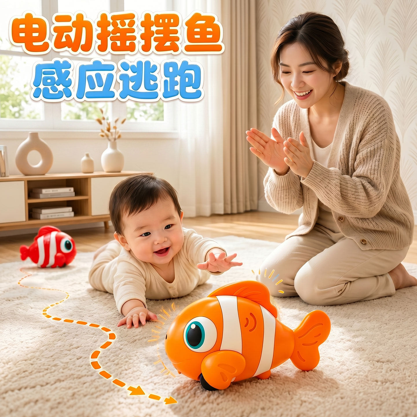 【万人选购】小鱼跳舞电子学爬图片