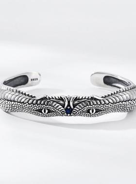 翔栩新款饕餮手镯男 开口可调镯子复古个性潮流饰品厂家直销