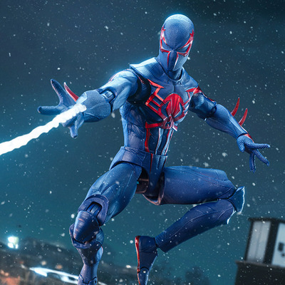 中动玩具漫威蜘蛛侠2099游戏手办模型正版关节可动7寸男生礼物