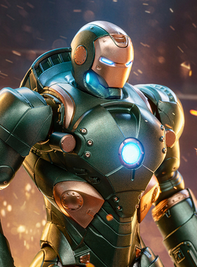 中动玩具漫威正版MK37锤头鲨钢铁侠可动模型手办男孩生日礼物