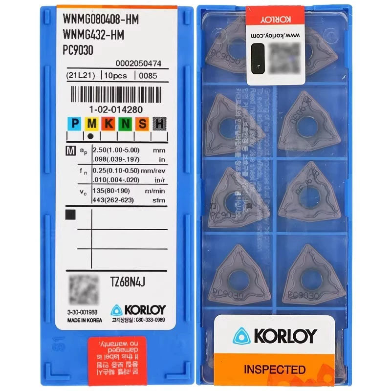 正品韩国克洛伊 Korloy 数控车刀片 WNMG080404/080408-HM PC9030