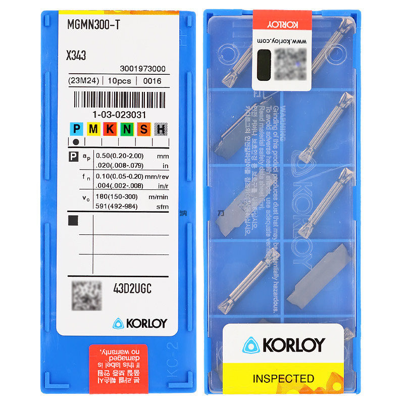 正品韩国克洛伊 金属陶瓷切槽刀片 MGMN200/300/400-T X343