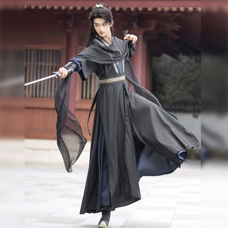 万用古风黑红cos服全套侠