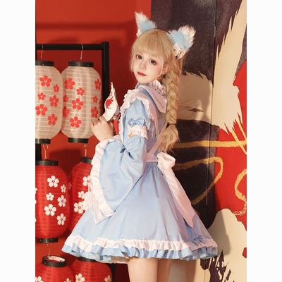 大码女仆装万圣节爱丽丝佣