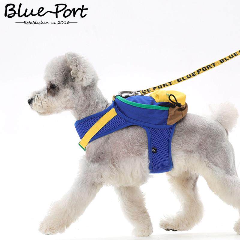 blueport宠物小背包胸背牵引狗狗书包犬猫出行马卡龙撞色猫狗衣服