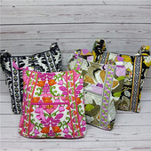 特价 清库存纯原外贸出口纯棉经典 花卉斜挎单肩包多口袋实用舒适