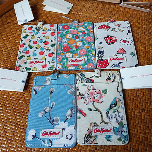 出口英国防水油布碎花公交卡套