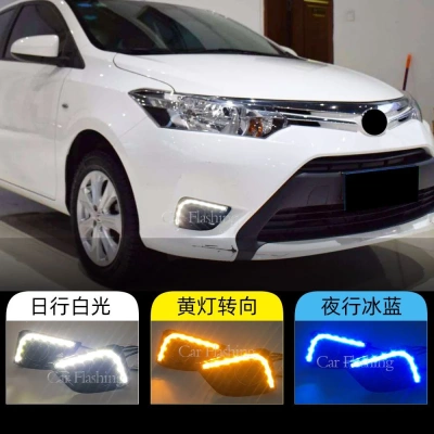 适用于丰田14-16款威驰日行灯Vios雾灯LED日间行车灯转向灯