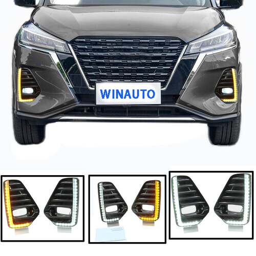 适用于日产 劲客 2021 流光双色LED日行灯日间行车灯Nissan Kicks