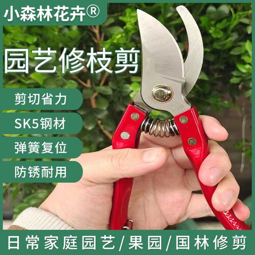 SK5精钢多功能修枝剪家用省力园艺工具修花嫁接剪子家庭修花耐用