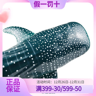 重现RECUR 鲸鲨玩具软胶儿童仿真海洋世界动物模型塑胶大鲨鱼生物