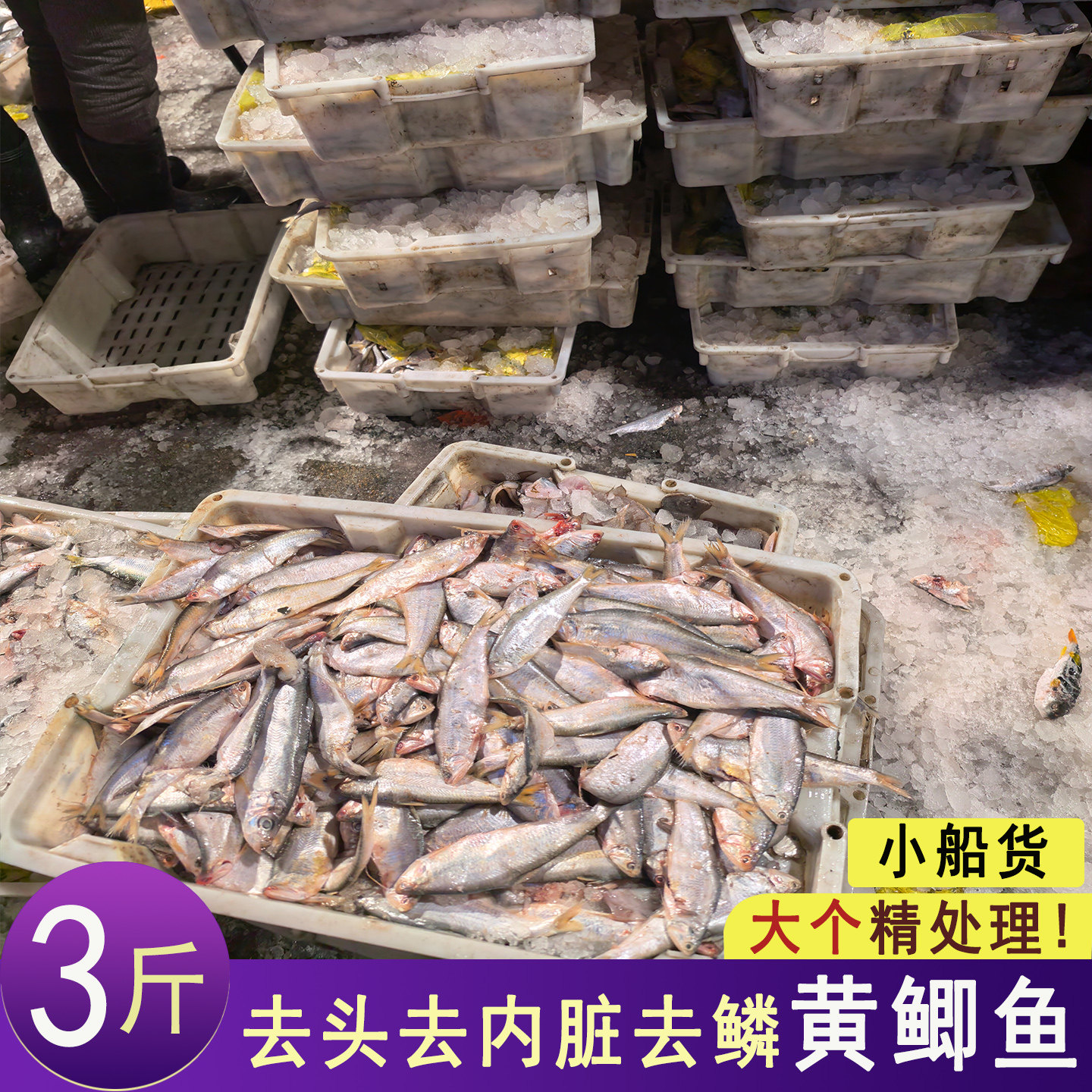 去头去内脏去鳞黄鲫鱼油扣鱼黄尖子大黄鲫鱼小黄鲫鱼海鱼赣榆特产