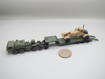 【展示】1/144 现代美军U.S Oshkosh IVSR Trailer+M870A2+Husky